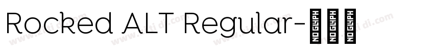 Rocked ALT Regular字体转换